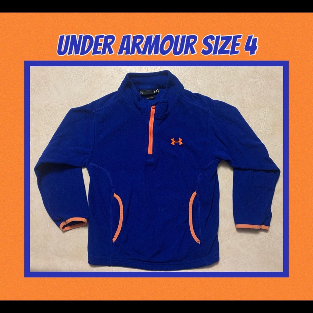 Under Armour boys size 4 fleece pullover jacket